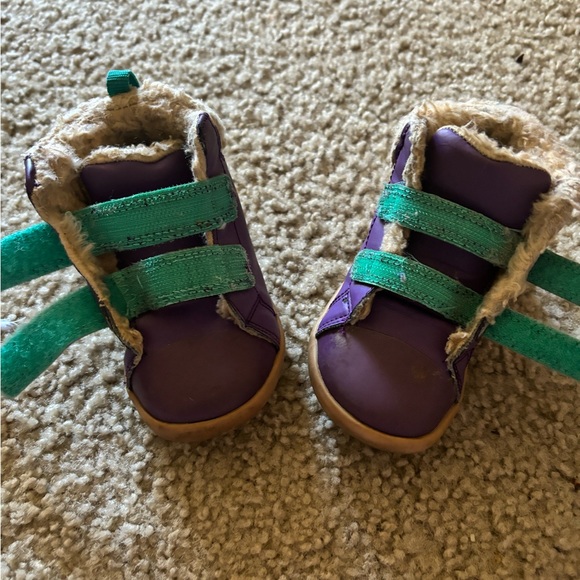SOLD Ten Littles Furry High Tops Power Purple w/ Box Toddler 7 - Picture 8 of 9